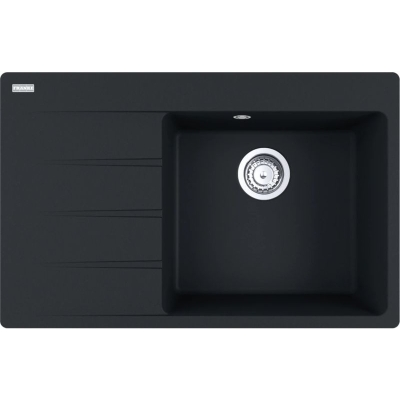 Franke Centro CNG 611-78 A Fragranit DuraKleen Plus, раковина справа, цвет Черный матовый, 114.0627.620