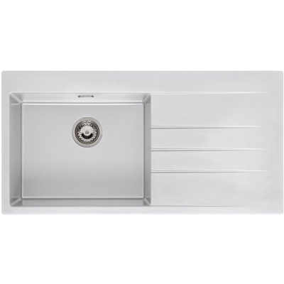 Reginox Breda 10, Мойка встраиваемая Regi-Granit, раковина слева, цвет чисто-белый, R33623