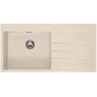 Reginox Breda 10, Regi-Granit built-in sink, basin on the left, color caffe silvery, R33593