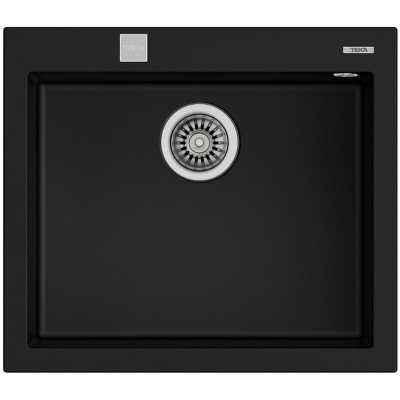 Teka FORSQUARE 50.40 TG AUTO, Tegranit+ sisseehitatud valamu 60 cm, must, 115230005