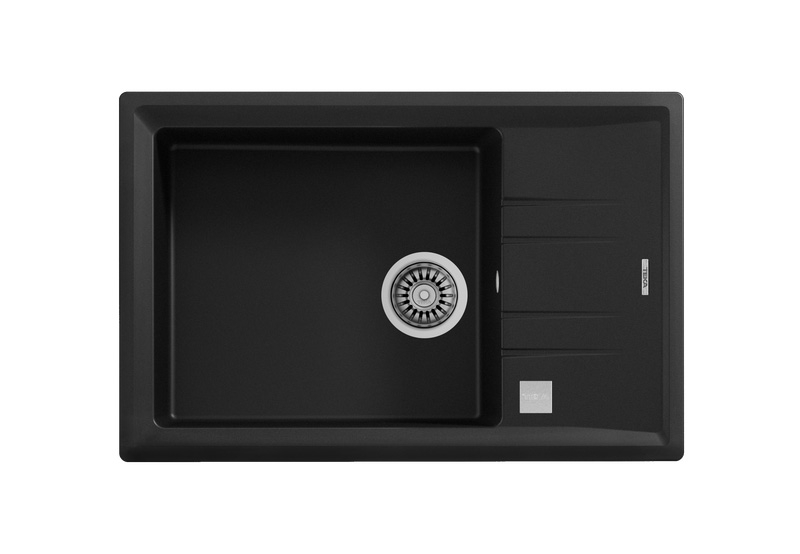 Teka STONE 60 S-TG 1B 1D AUTO, Tegranit+ built-in sink 60 cm, carbon, 115330036