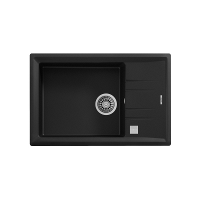 Teka STONE 60 S-TG 1B 1D AUTO, Tegranit+ sisseehitatud valamu 60 cm, süsinik, 115330036