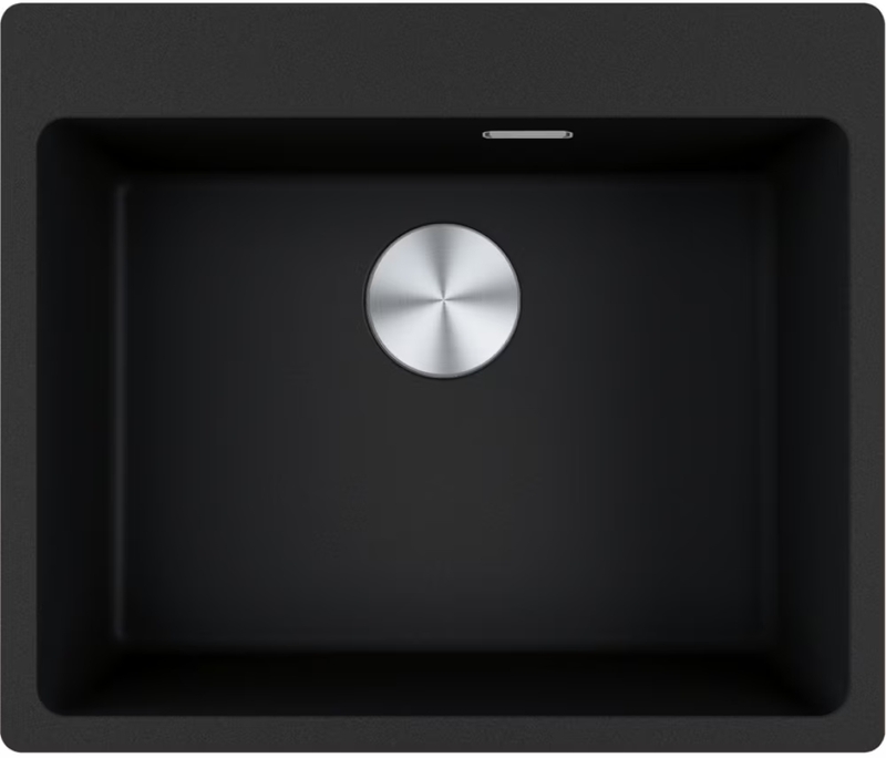 Franke Maris MRG 610-54, Fragranit DuraKleen Plus built-in sink, stopper valve, Onyx, 114.0658.497