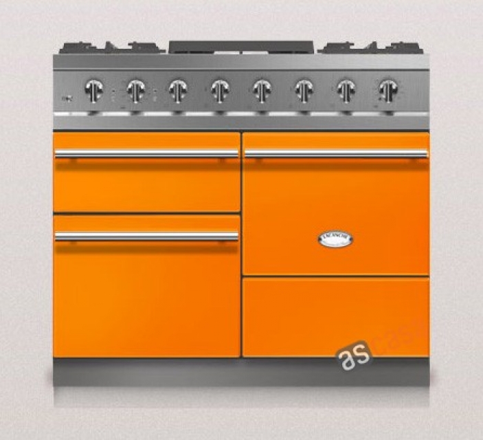 Lacanche Chagny Modern, cooking station, 100 cm, color tangerine, with 5 year guarantee!