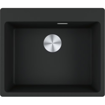 Franke Maris MRG 610-54, Fragranit DuraKleen Plus built-in sink, color Black Matt, 114.0658.493