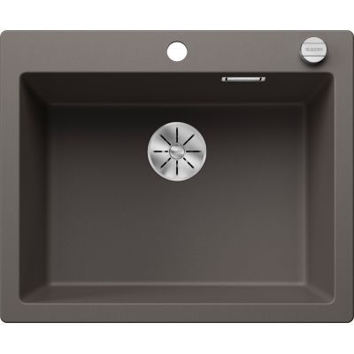 Blanco Pleon 6 Silgranit PuraDur, color volcano gray, InFino drain, 527319