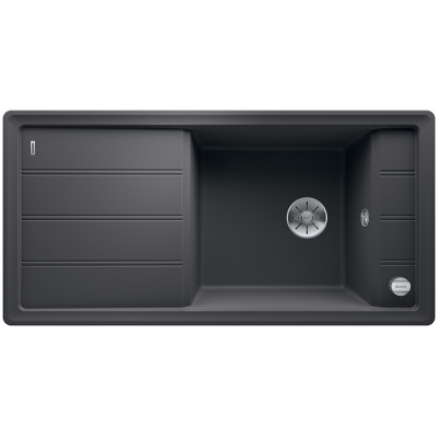 Встраиваемая мойка Blanco Faron XL 6 S, цвет серый камень, слив InFino, 524784