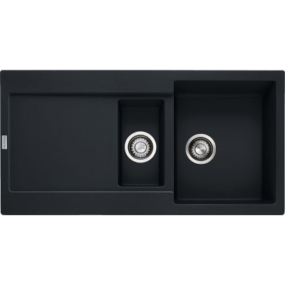 Franke Maris MRG 651 Fragranit+, built-in sink, push button valve, color matt black, 114.0627.285, 12616