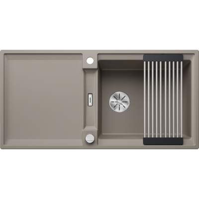 Встраиваемая мойка Blanco Adira XL 6 S Silgranit PuraDur, цвет тартуфо, слив InFino, 527623