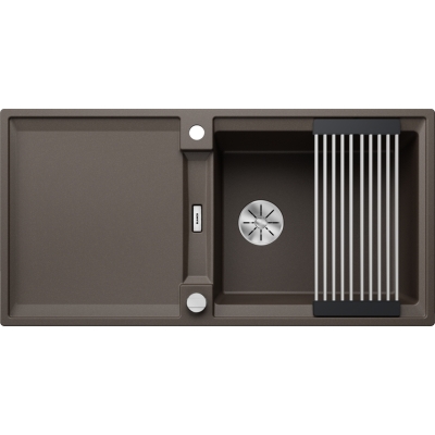 Blanco Adira XL 6 S built-in sink Silgranit PuraDur, color cafe, InFino drain, 527624