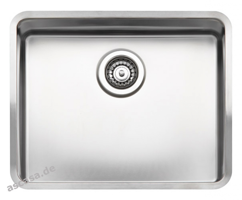 Reginox Kansas 50 x 40-CC (304) without overflow, can be installed as a top sink, flush sink and undermount sink