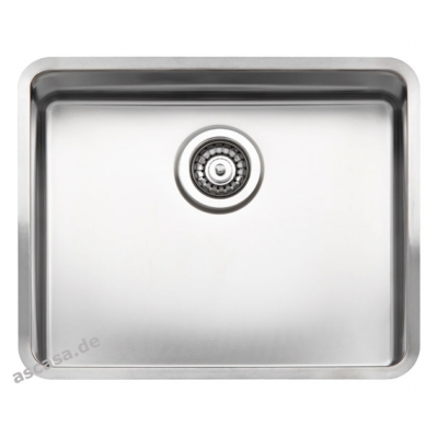 Reginox Kansas 50 x 40-CC (304) without overflow, can be installed as a top sink, flush sink and undermount sink