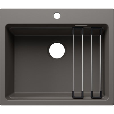 Blanco Etagon 6 built-in sink, Silgranit PuraDur, color volcano gray, 527747