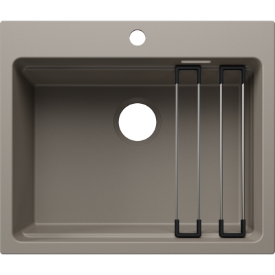Blanco Etagon 6 built-in sink, Silgranit PuraDur, color tartufo, 527753