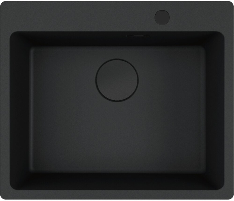 Franke Maris MRG 610-54, built-in sink Fragranit DuraKleen Plus, color Black Matt Black Collection, 114.0708.043