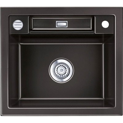 Systemceram KeraDomo Bela 57, color Nero (glossy), with 5 year guarantee