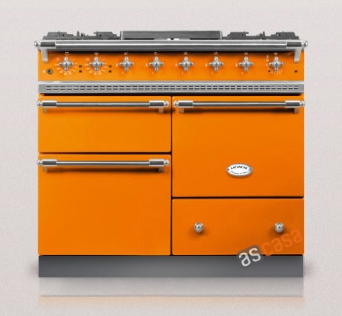 Lacanche Chagny Classic, cooking station, 100 cm, color tangerine, with 5 year guarantee!