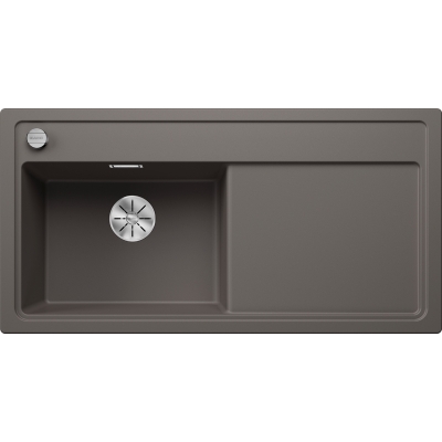 Blanco Zenar XL 6 S sisseehitatud kraanikauss vasakul, värvus vulkaanhall, InFino äravool, 527370