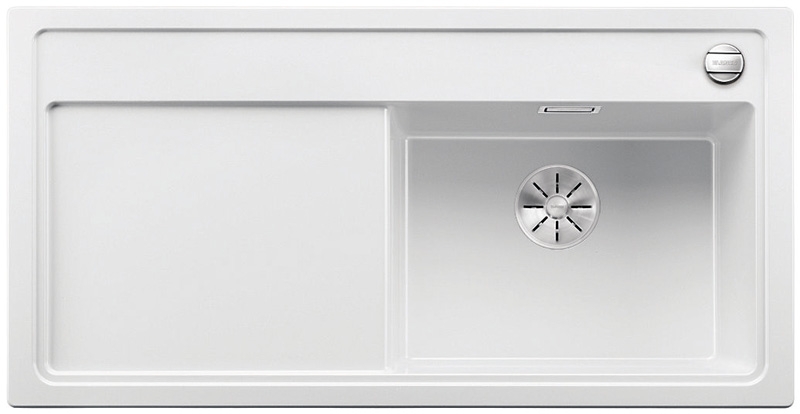 Blanco Zenar XL 6 S built-in sink basin on the right, color white, InFino drain, 523968