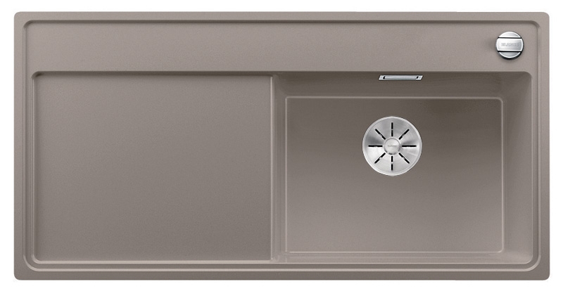 Blanco Zenar XL 6 S built-in sink basin on the right, color tartufo, InFino drain, 523971