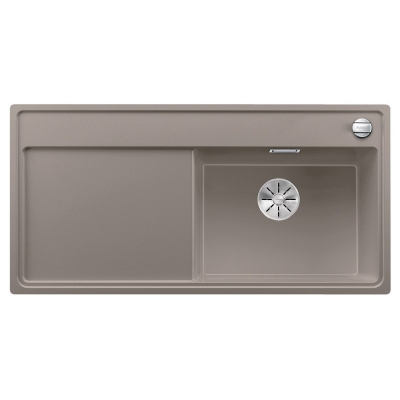 Blanco Zenar XL 6 S built-in sink basin on the right, color tartufo, InFino drain, 523971