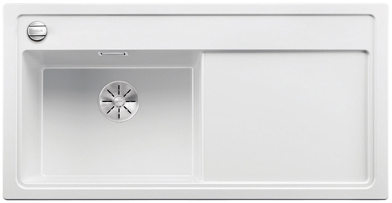 Blanco Zenar XL 6 S built-in sink basin on the left, color white, InFino drain, 524001