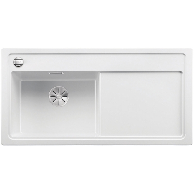 Blanco Zenar XL 6 S built-in sink basin on the left, color white, InFino drain, 524001