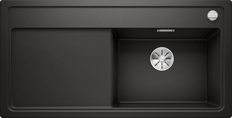 Blanco Zenar XL 6 S built-in sink basin on the right, color black, InFino drain, 526062