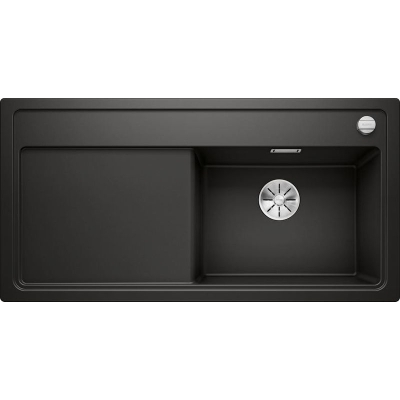Blanco Zenar XL 6 S built-in sink basin on the right, color black, InFino drain, 526062