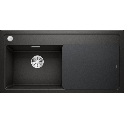 Blanco Zenar XL 6 S built-in sink basin on the left, color black, InFino drain, 526059