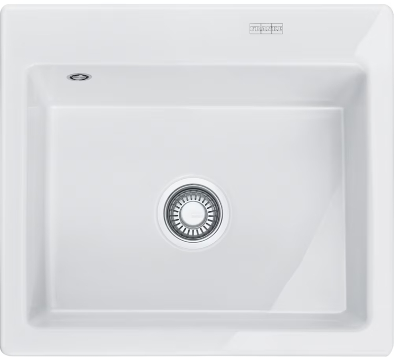 Franke Mythos MTK 610-58, Fraceram ceramic sink, color Glacier, 124.0335.706