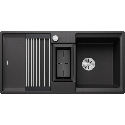 Blanco Adira 6 S built-in sink Silgranit PuraDur, color anthracite, InFino drain, 527602