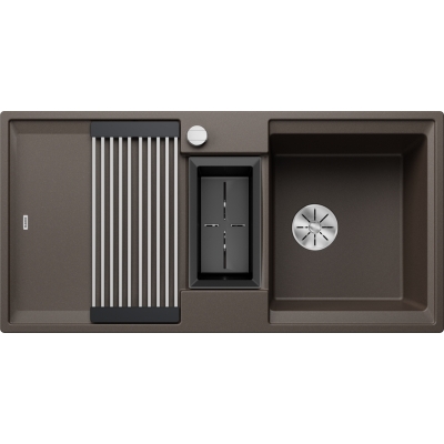 Blanco Adira 6 S встраиваемая мойка Silgranit PuraDur, цвет кафе, слив InFino, 527608