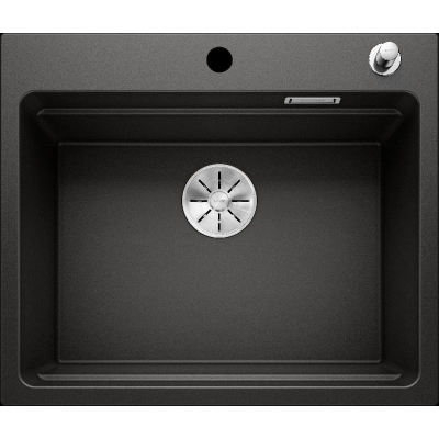 Blanco Etagon 6 põrandavalamu, Silgranit PuraDur 2, värvus must, InFino äravool, 525889