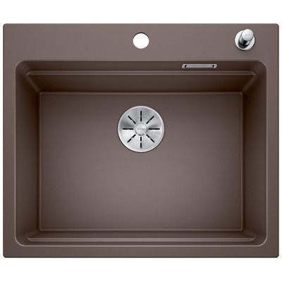 Напольная раковина Blanco Etagon 6, Silgranit PuraDur 2, цвет кафе, слив InFino, 524538