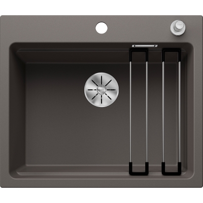 Blanco Etagon 6 deck pool, Silgranit PuraDur 2, color volcano gray, InFino drain, 527260