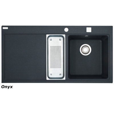 Franke Mythos MTG 651-100 sisseehitatud valamu, Fragranit+, värviline oonüks, nuppklapp, 114.0476.963, 10828