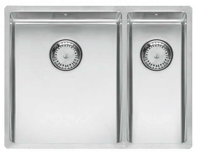 Reginox New York 34x40+18x40, main bowl on the left, stainless steel sink, R27806