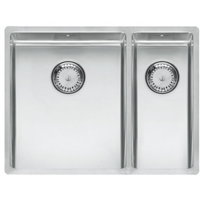 Reginox New York 34x40+18x40, main bowl on the left, stainless steel sink, R27806