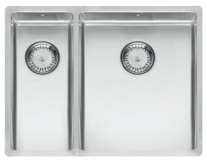 Reginox New York 18x40+34x40, main bowl on the right, stainless steel sink, R27844