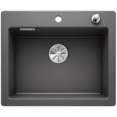 Blanco Palona 6 керамика PuraPlus, цвет базальт, слив InFino, 524737