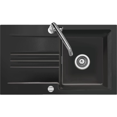 Systemceram KeraDomo KARA 85 in Nero (glossy), with 5 year guarantee