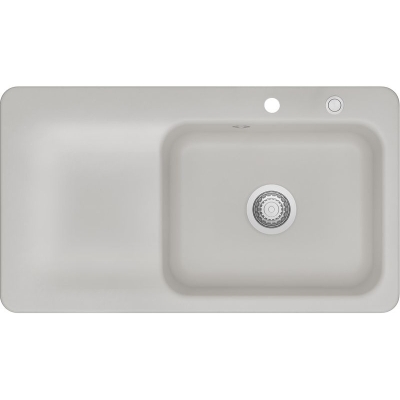 Systemceram KeraDomo JUNA 90 in aluminum (matt), with a 5-year guarantee