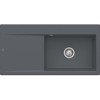 Villeroy &amp; Boch Subway Style 60, color i4 graphite, Classicline, basin on the right
