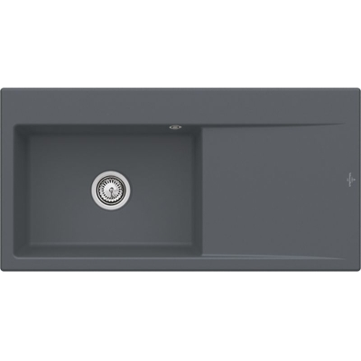 Villeroy &amp; Boch Subway Style 60, color i4 graphite, Classicline, basin on the left