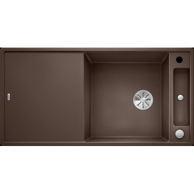 Blanco Axia III XL 6 S Silgranit PuraDur, color cafe, wooden cutting board, InFino drain, 523509