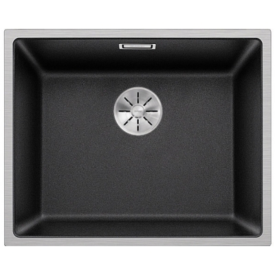 Blancosubline 500-IF SteelFrame Siligranit PuraDur 2, roostevabast terasest raam, värvus antratsiit, ilma AFB-ta, InFino äravool, 524107