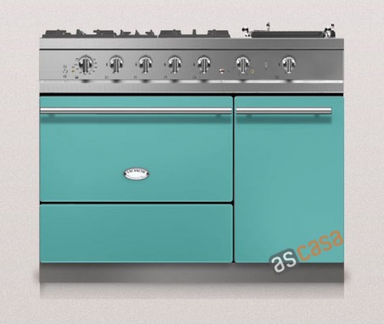 Lacanche Chambertin Modern, cooking station, 110.5 cm, color coral blue, with 5 year guarantee!