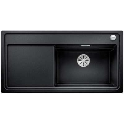 Blanco Zenar XL 6 S DampfgarPlus Встраиваемая мойка Silgranit PuraDur, включая деревянную разделочную доску, раковину справа, цвет антрацит, слив InFino, 524052