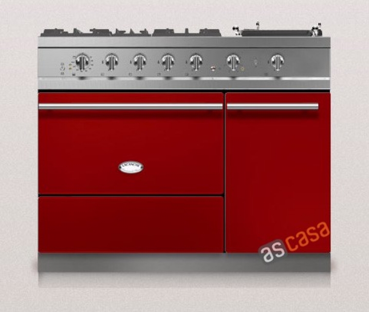 Lacanche Chambertin Modern, cooking station, 110.5 cm, color cherry red, with 5 year guarantee!